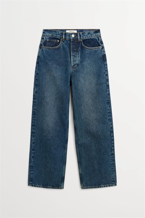 SKALL STUDIO COLE BOYFRIEND JEANS WASHED DARK BLUE